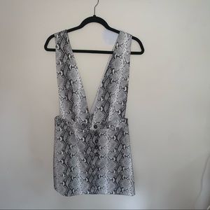 Honey Punch Snake Skin Vegan Leather Skirt - All’s